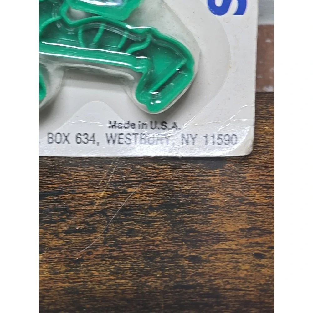 Vintage 1989 LK Manufacturing Cookie Cutters Set Hockey Player New Sealed USA